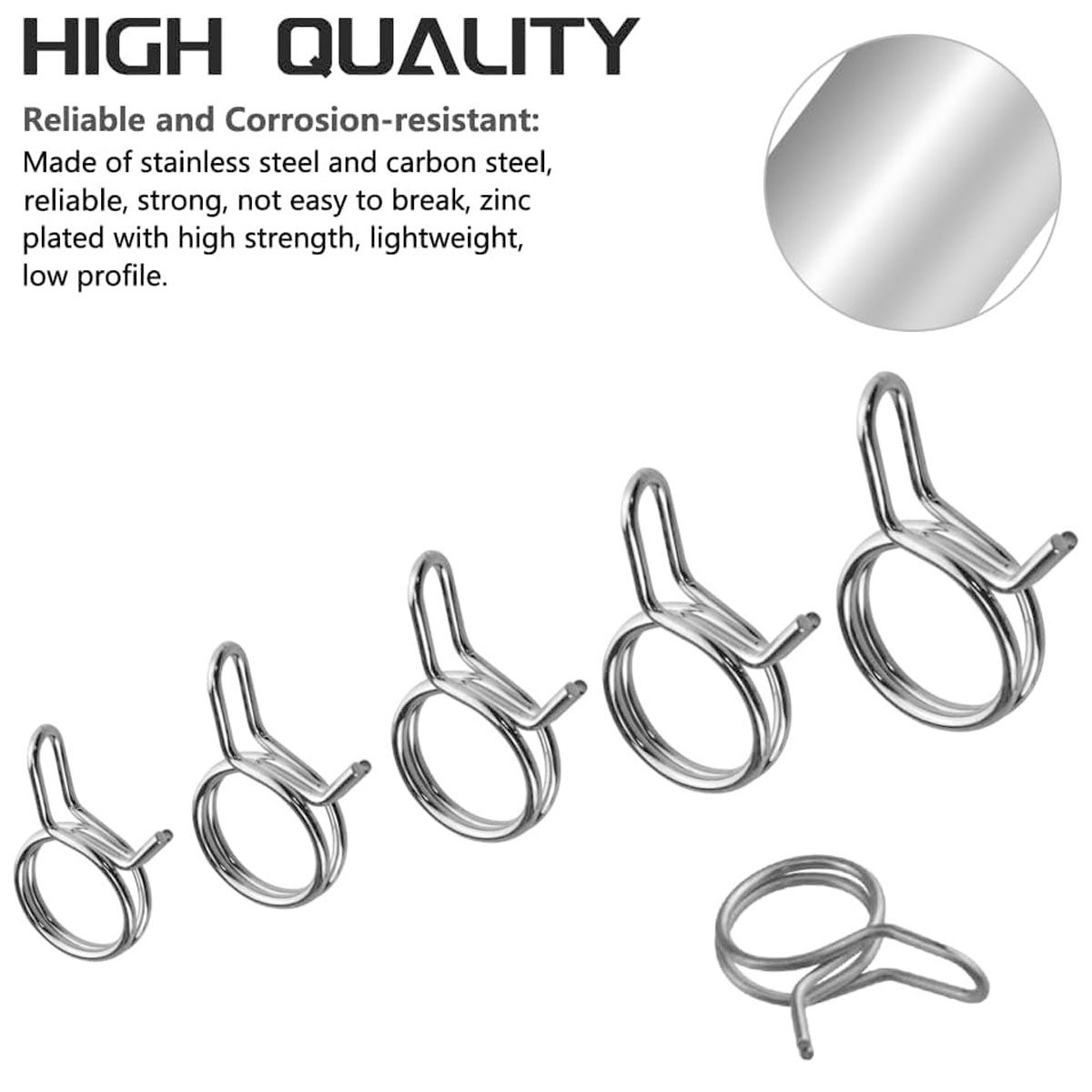 250개 5-14mm 와이어 연료 라인 호스 튜빙 모음 - Hose Clamp Assorted 리뷰 및 가격